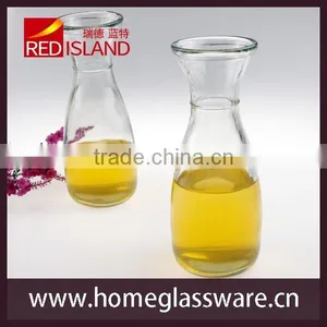 1 Liter Glass Carafe Juice Water & Wine Container for Home or Restaurant thumbnail-3
