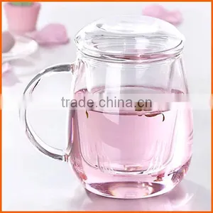 Customized Clear Glass Tea Cup With Infuser thumbnail-1