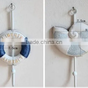 CY077 Mediterranean Style Decorative Wall Hanging Tag Hook Decorative Wall Hanging Tag Fish Animal Seashell Hanging Tag thumbnail-4