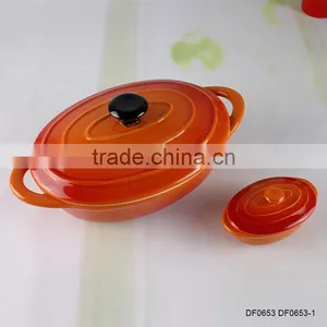 China Factory Supplier Custom Design Cookware Ceramic Casserole Set thumbnail-1