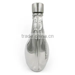 Mirror Wine Pot 10 oz Stainless Steel Hip Flask thumbnail-3