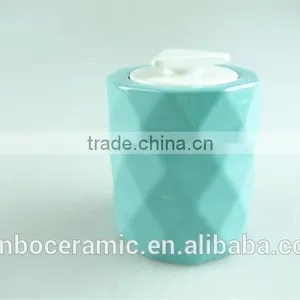 Stock Cheap Round Porcelain Perfume Bottle, Different Color Can be Mixed for Wholesale, thumbnail-1