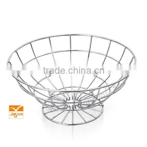 Vintage Metal Wrought Iron Leaf Ivy Wire Flower Basket Fruit Basket thumbnail-3