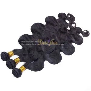 Wholesale Natural Virgin Remy Indian Human Body Wave Human Hair Weft/weaving thumbnail-3