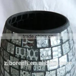 New Design Leopard Print Pattern Oval Shaped Glass Vase thumbnail-4