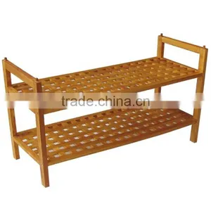 2-Tier Shoe Shelf/Stackable Shoe Rack thumbnail-4