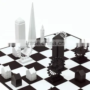 JYCB-002Factory Wholesale Custom Acrylic Chess Board Set,clear Glass Chess Set thumbnail-1