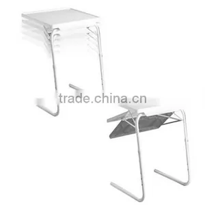 Portable, Multi Purpose, Foldable TV Dinner Table With 6 Height Adjustment & 3 Different Angles thumbnail-6