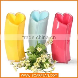 Home Decorative Fiberglass Heart Shaped Flower Pot thumbnail-1