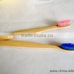 Blue Color Bamboo Toothbrush, Soft Bristle Toothbrush thumbnail-2