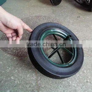 Solid Wheel 14x4 Solid Rubber Wheel 14*4/4.80 thumbnail-2