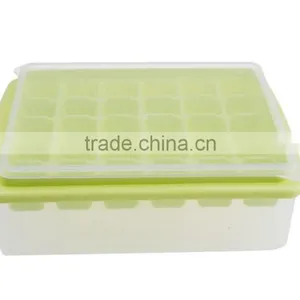 Rectangle Shape Home Use Silicone Ice Cube Mold With Lid thumbnail-2