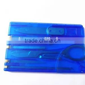 Multi Purpose Pocket Tool Card , Mini Survival Tool Card 7 in 1 With Knife thumbnail-3