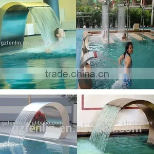 12 Years Factory Made Swimming Pool Stainless Steel Waterfall thumbnail-3