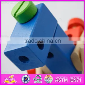 2016 New Design Kids Changeable Wooden Nut Toy,diy Children Wooden Nut Toy W03C021 thumbnail-4