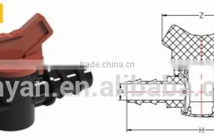 TY High Quality PP Compression Fittings IRRIGATION VALVE Eco-friendly Cheap Price Full Size Factory Price List Discount thumbnail-1