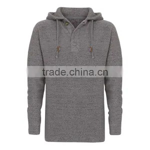 Quality Hoody, Soft Fabric, 1/4 Button Fastening, Branded Leather Badge thumbnail-1
