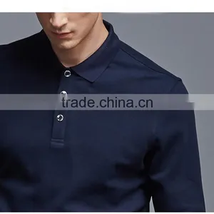 Wholesale Fancy Long Sleeve Cotton Polo T-shirts/Polo Men Shirt/Golf Polo Shirt For Men thumbnail-5