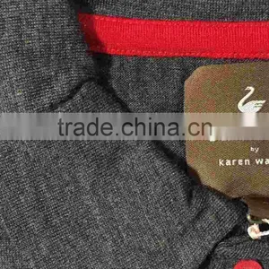 Custom Men's 100% Merino Wool Pullover Breathes Polo Shirt Tennis Top With Button Long Sleeve Spring thumbnail-3