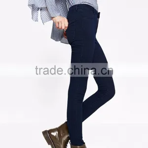 2016 Custom Fashion Apparel Young Girl Plain Dark Blue Summer Sexy Women Jeans Shorts Short Pants Half Pants Cotton Girls thumbnail-3