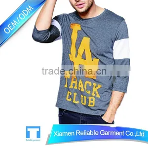 Clothing for Men 2016 Custom Design Long Sleeve T-shirt for Men China Supplier thumbnail-2