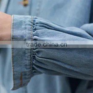 Demin Coat Jacket for Women Fashion Design for Ladies Women's Washed Jean Jacket for Young Ladies thumbnail-5
