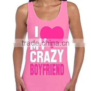 Custom Cotton Blend Mens Womens Silk Screen Printing Tank Top thumbnail-6