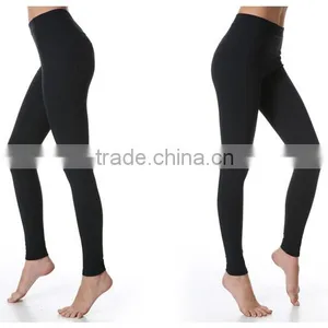 Toning Belly in Tall Waist Tight Yoga Ninth Pants 85% Polyester + 15% Spandex Women Wholesale Yoga Pants thumbnail-4