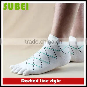 Men Summer Thin Mesh Model for Five Fingers Socks,pure Cotton Short Tube Socks thumbnail-2