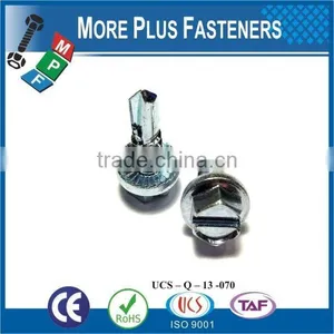 Made In Taiwan High Quality Serration Under Head Hex Head Drilling Screw thumbnail-1