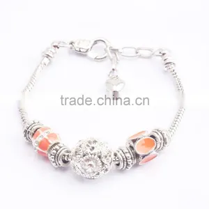 17-21cm Silver Plated Snake Chain Lobster Clasp European Fashion Bracelet BL1003 thumbnail-1