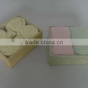 Solid Color Bamboo Cotton Towel Within Giftbox thumbnail-5