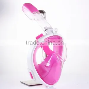 High Quality Silicone Full Face Diving Mask 180 Degree Snorkel Mask Snorkel for Mask With Gopro Mount thumbnail-6