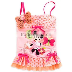 One Piece Child Litter Kids Elsa Girls Swimwear Bikini Kids Swimsuit For Girls Shoulder Bathing Suit Baby Infant Swimwear thumbnail-2