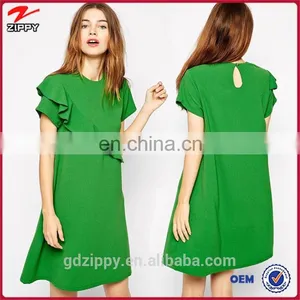 China Dressses Women Shift Dress in Green thumbnail-1