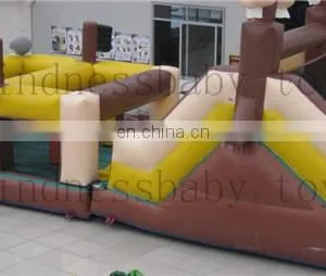 Inflatable Races Obstacle, Castle Jumping Obstacle Course Inflatable, Inflatable Obstacle Games thumbnail-3
