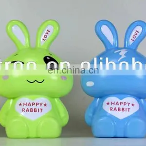 Novelty Plastic Happy Rabbit Cool Coin Bank thumbnail-1