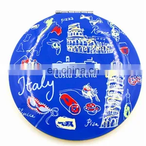 Custom Transfer Logo Sedex Audit Pocket Mirror Wholesale Foldable Double Sided Mirror thumbnail-3