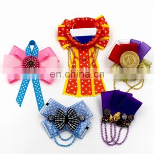 New Party Supplies Custom Various Pleasant Porcelain Decorative Flowers Ribbon Bow thumbnail-1