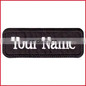 Rectangular 1 Line Custom Embroidered Name Tag Iron / Sew on Patch thumbnail-6