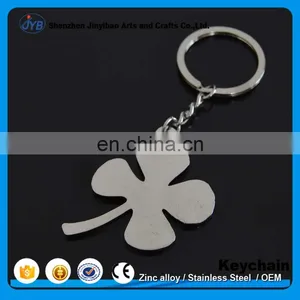 Wholesale Custom Metal Four Leaf Clover Key Chain for Hotel thumbnail-2