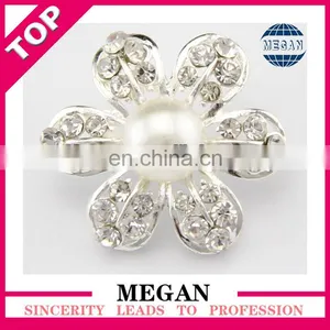 2016 New Handmade Large Flower Crystal Rhinestone Garment Button for Dress thumbnail-1