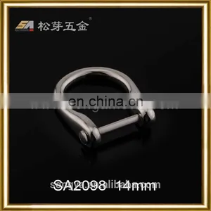 Customized Factory Produced Removable D Ring, Plated Removable D Ring, Zinc Alloy Metal D Ring thumbnail-2