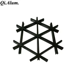 AA 6063 T5 Square Tube Rectangle Sizes for Hotel Ceiling Decoration thumbnail-1