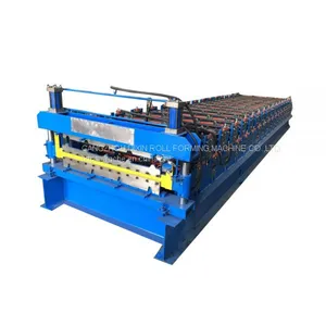 Tr4 Tr5 Tr6 Galvanized Sheet Metal Roof Roll Forming Machine thumbnail-1