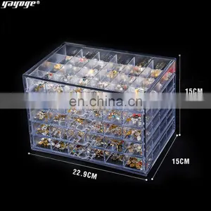 Nail Art Tools Container Decoration Storage Box120Cells Nail Art Glitter Rhinestone Decorations Store Empty Storage Case Nail thumbnail-2