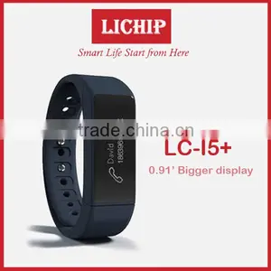 0.91 Inch Bigger Display Screen Remote Camera Sleeping Monitor Date&time Colorie Bluetooth LC-I5 Plus Smart Wristband thumbnail-2