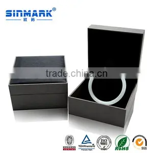 Gray Color Custom Logo Printed Jewelry Box for Ring Pendant Bracelet thumbnail-3