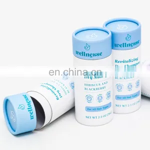 Hair Powder Cardboard Cylinder Tube Packaging With Inert Shaker Top thumbnail-1