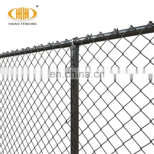 2021 New Arrival Black PVC Coated Chainlink Fence Chain Link Fence for Football Playground thumbnail-3